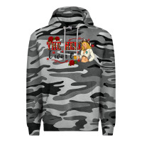 Slate Camo the hell i wont with sassy pinup cowgirl Premium Hoodie - texasbilliewilder