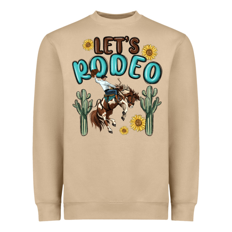 Let's Rodeo Heavyweight Sweatshirt by MaliasSmallBusiness | Teevron