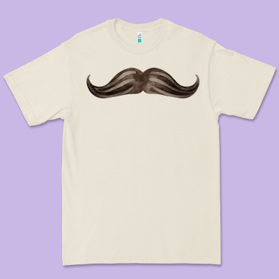 Brown Moustache Fa Element Premium Tee Designed By Fadigitalartstudio