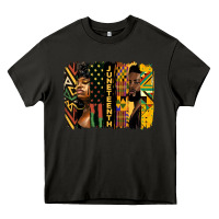 Asphalt juneteenth brush stroke Heavy Core Tee - HRA Design Shop