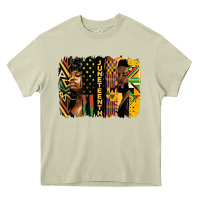 Mossy juneteenth brush stroke Heavy Core Tee - HRA Design Shop