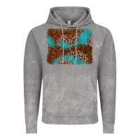 Cloud Rock turquoise glitter leopard background Vintage Hoodie - AdoDesignShop