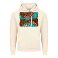 Vintage Artic turquoise glitter leopard background Vintage Hoodie - AdoDesignShop