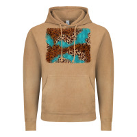 Vintage Camel turquoise glitter leopard background Vintage Hoodie - AdoDesignShop