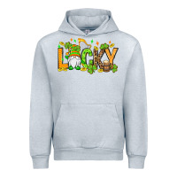 Heather Grey St. Patrick's Lucky gnome Urban Hoodie - OliviaCreatesArt