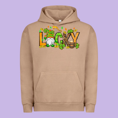 St. Patrick's Lucky Gnome Urban Hoodie Designed By Oliviacreatesart