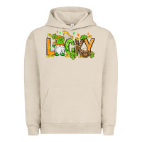 Pigment French Oak St. Patrick's Lucky gnome Urban Hoodie - OliviaCreatesArt