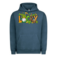 Pigment Midnight Navy St. Patrick's Lucky gnome Urban Hoodie - OliviaCreatesArt