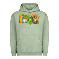 Pigment Oil Green St. Patrick's Lucky gnome Urban Hoodie - OliviaCreatesArt