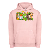 Pigment Salmon St. Patrick's Lucky gnome Urban Hoodie - OliviaCreatesArt
