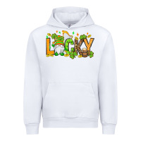 White St. Patrick's Lucky gnome Urban Hoodie - OliviaCreatesArt