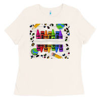 Bone Personalized Crayons Ladies Tee - texasbilliewilder