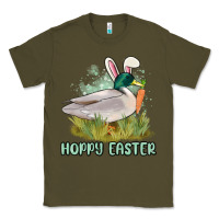Army Green hoppy easter duck hunting Classic Tee - MaliasSmallBusiness