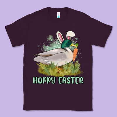 Hoppy Easter Duck Hunting Classic Tee Designed By Maliassmallbusiness