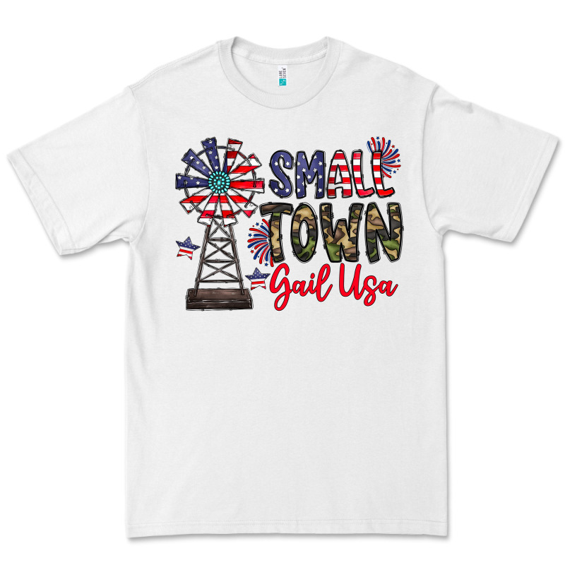 Small Town Gail Usa Premium Tee by CowhideDigitalArt | Teevron
