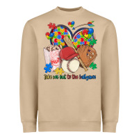 Mushroom take me out to the ballgame  autism baseball Heavyweight Sweatshirt - MaliasSmallBusiness