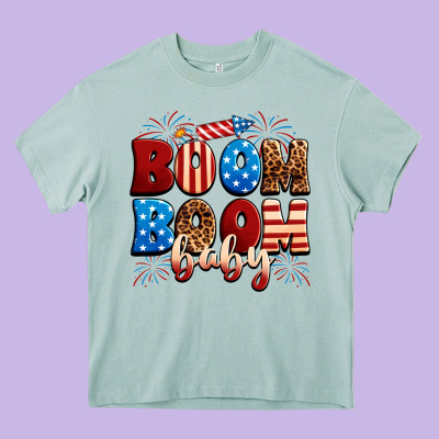 Boom Boom Baby Heavy Core Tee Designed By Neo Western