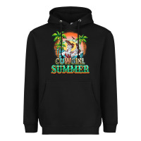Black Cowgirl summer Heavyweight Hoodie - NancyCooperArtShop