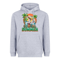Heather Grey Cowgirl summer Heavyweight Hoodie - NancyCooperArtShop