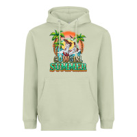 Matcha Cowgirl summer Heavyweight Hoodie - NancyCooperArtShop