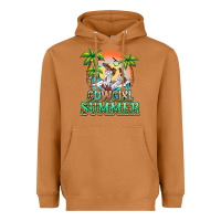 Meerkat Cowgirl summer Heavyweight Hoodie - NancyCooperArtShop