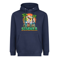 Navy Cowgirl summer Heavyweight Hoodie - NancyCooperArtShop