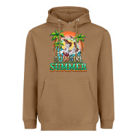 Toasted Coconut Cowgirl summer Heavyweight Hoodie - NancyCooperArtShop