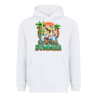 White Cowgirl summer Heavyweight Hoodie - NancyCooperArtShop
