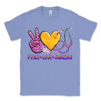 Colony Blue peace love nursing Classic Tee - AdoDesignShop