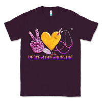 Plum peace love nursing Classic Tee - AdoDesignShop