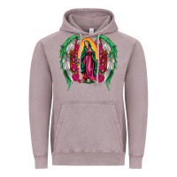 Vintage Zinc mexican flag wings our lady of guadalupe Vintage Hoodie - Artiststas