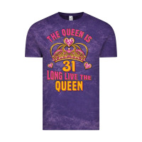 Cloud Purple the queen is 31 long live the queen kopya Vintage Tee - Jasminsmagicworld