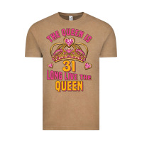 Vintage Coffee the queen is 31 long live the queen kopya Vintage Tee - Jasminsmagicworld