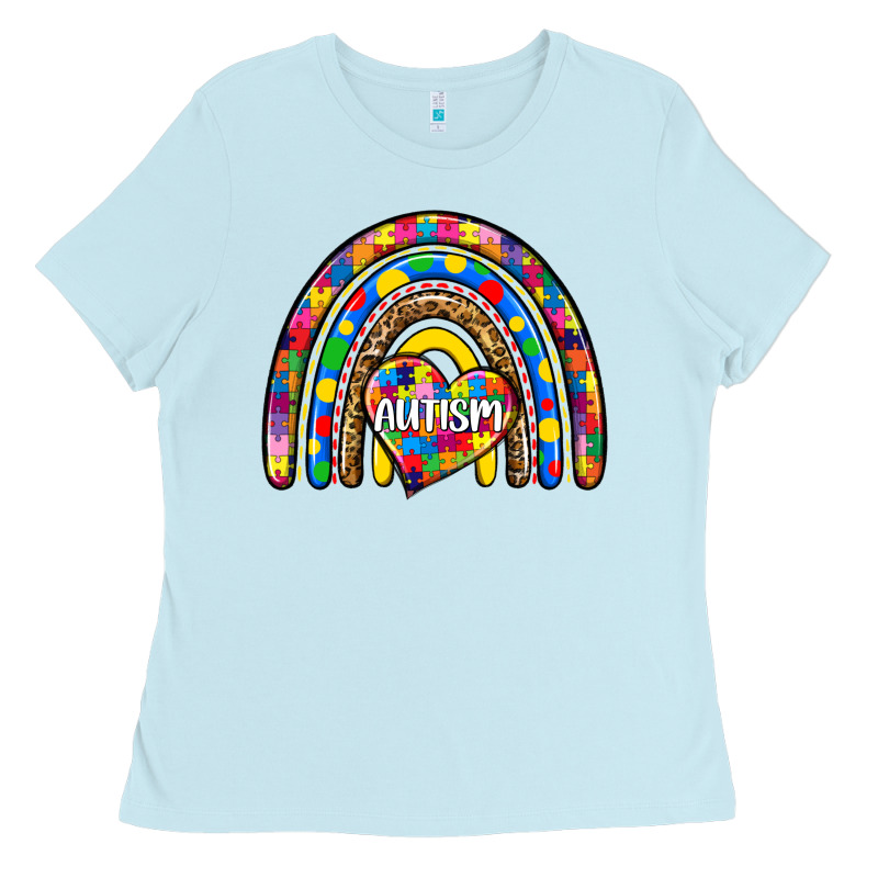 Autism Rainbow Ladies Tee by Zillion Design Studio | Teevron