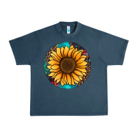 Midnight Navy sunflower christmas ornament Urban Heavy Tee - Jasminsmagicworld