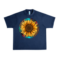 Navy sunflower christmas ornament Urban Heavy Tee - Jasminsmagicworld