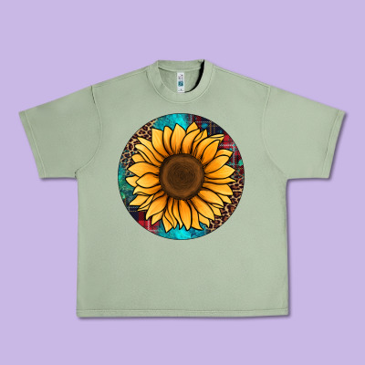 Sunflower Christmas Ornament Urban Heavy Tee Designed By Jasminsmagicworld