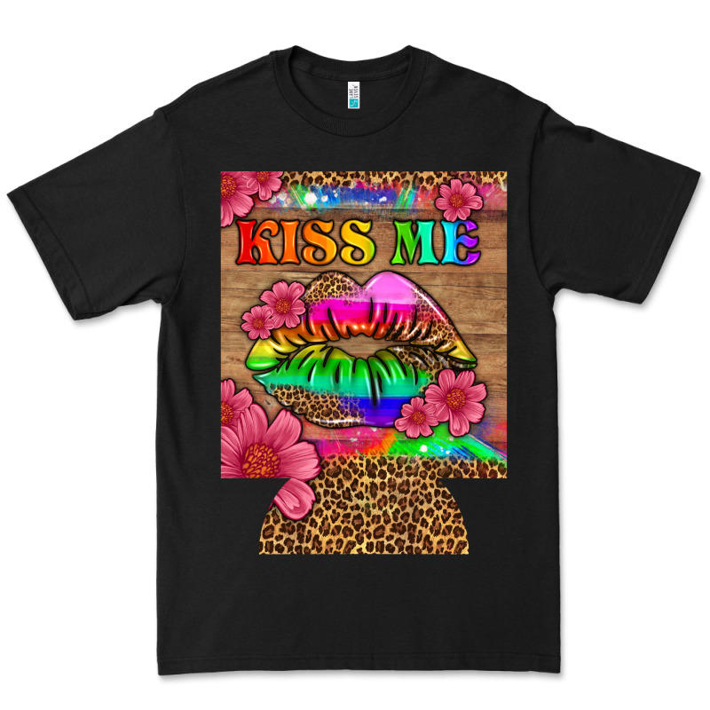 Lgbtq Kiss Me  Can Cooler Premium Tee by HRA Design Shop | Teevron