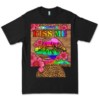 Black lgbtq kiss me  can cooler Premium Tee - HRA Design Shop