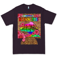 Plum lgbtq kiss me  can cooler Premium Tee - HRA Design Shop