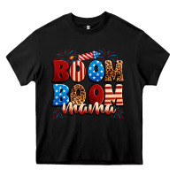 Black Boom boom mama Heavy Core Tee - Neo Western