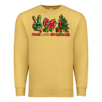 Antique Gold Peace love Nutcrackers Premium Sweatshirt - NancyCooperArtShop
