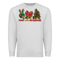 Dove Grey Peace love Nutcrackers Premium Sweatshirt - NancyCooperArtShop