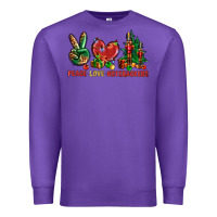 Purple Peace love Nutcrackers Premium Sweatshirt - NancyCooperArtShop