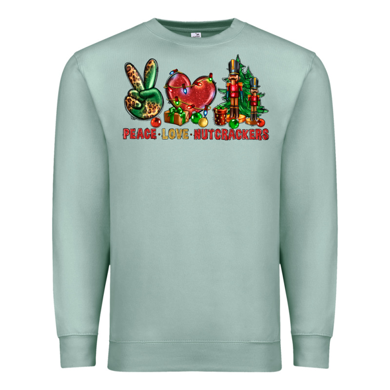 Peace Love Nutcrackers Premium Sweatshirt by NancyCooperArtShop | Teevron