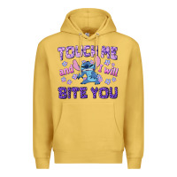 Antique Gold touch me and i will bite you Premium Hoodie - texasbilliewilder