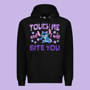 Touch Me And I Will Bite You Premium Hoodie Designed By Texasbilliewilder