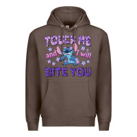 Coffee touch me and i will bite you Premium Hoodie - texasbilliewilder