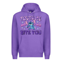 Purple touch me and i will bite you Premium Hoodie - texasbilliewilder