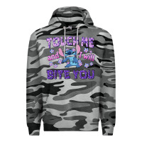 Slate Camo touch me and i will bite you Premium Hoodie - texasbilliewilder
